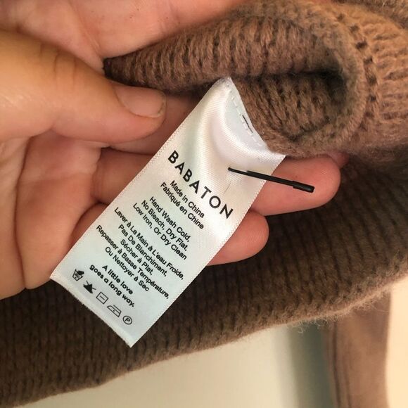 🔶 BABATON | Wool/Cashmere Blend Cowl Sweater - Picture 7 of 8